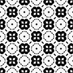 Simple repeating monochrome pattern. Abstract texture for fabric print, card, table cloth, furniture, banner, cover, invitation, decoration, wrapping.seamless repeating pattern. Black and white color.