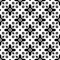 Simple repeating monochrome pattern. Abstract texture for fabric print, card, table cloth, furniture, banner, cover, invitation, decoration, wrapping.seamless repeating pattern. Black and white color.