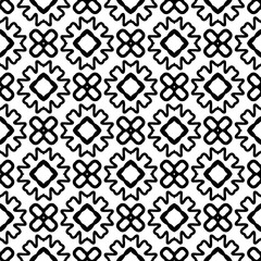 Simple repeating monochrome pattern. Abstract texture for fabric print, card, table cloth, furniture, banner, cover, invitation, decoration, wrapping.seamless repeating pattern. Black and white color.