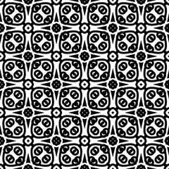 Simple repeating monochrome pattern. Abstract texture for fabric print, card, table cloth, furniture, banner, cover, invitation, decoration, wrapping.seamless repeating pattern. Black and white color.