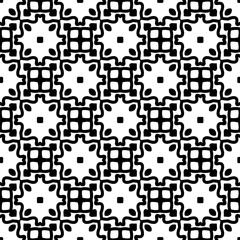 Simple repeating monochrome pattern. Abstract texture for fabric print, card, table cloth, furniture, banner, cover, invitation, decoration, wrapping.seamless repeating pattern. Black and white color.