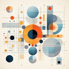 Obraz premium design of a geometric shapes and forms 