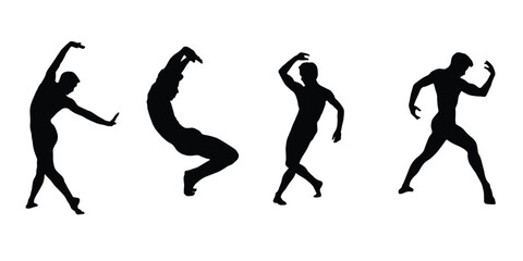 Athletic silhouette vector eps 10
