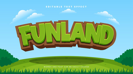 Editable text effect with wildlife adventure theme style