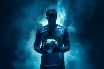 Soccer player. Generate Ai - obrazy, fototapety, plakaty
