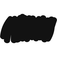 Black hand drawn background for text.