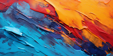 abstract colorful dried up strokes of paint.  