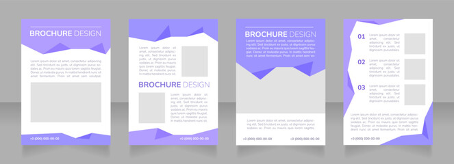 Classroom based training blank brochure layout design. Virtual setting. Vertical poster template set with empty copy space for text. Premade corporate reports collection. Editable flyer paper pages
