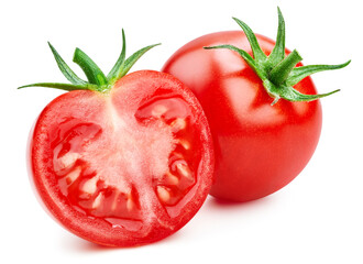 Tomato isolated on white background