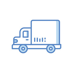 Delivery Van Icons, vector stock illustration.