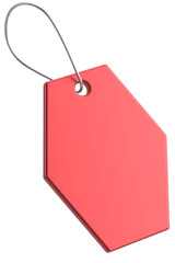 Price tag. Price label. 3D illustration.