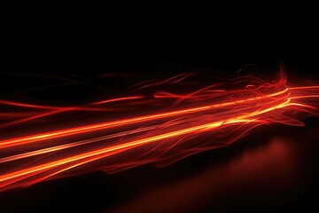 Fire red plazma motion lines Car light trail effect, AI - obrazy, fototapety, plakaty