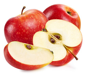 Apples isolated on white