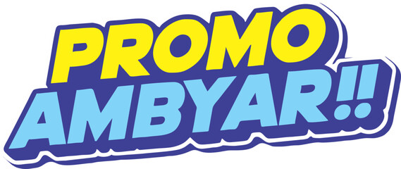 3D Text Promo Ambyar