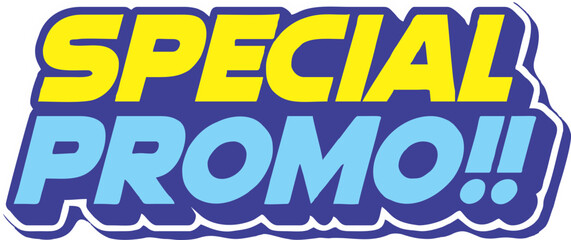 3D text Special Promo 