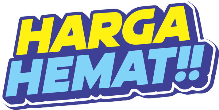 3D text Harga Hemat