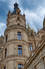 Fototapeta premium Turm am historischen Schloss in Schwerin