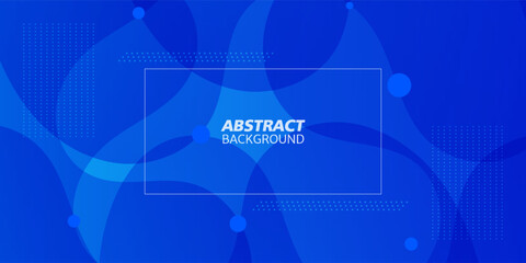 Dark gradient blue background with geometric liquid shapes compotition. Colorful blue wave design. Simple elegant concept. Eps10 vector