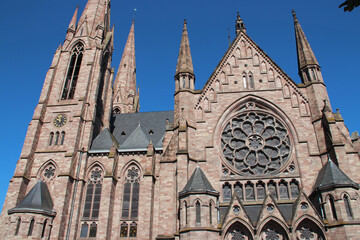 Fototapeta premium saint-paul church in strasbourg in alsace (france)
