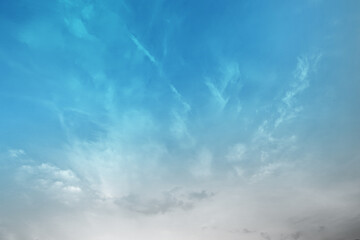 Obraz premium Blue sky with clouds background, Beautiful Amazing shape