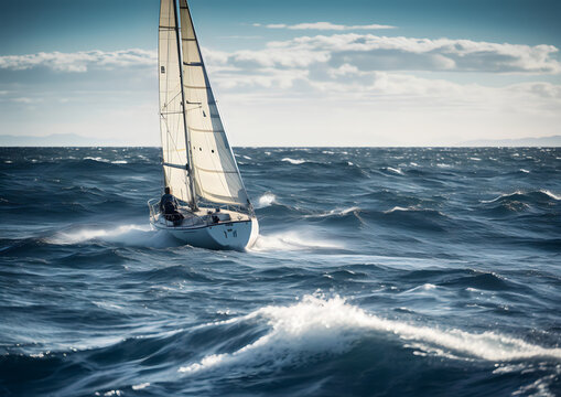sailboat on the sea