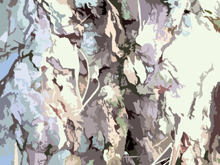 Tree trunk detail in cold tonality for camouflage uniform or fabrics. Grunge daylight wood structure for textiles or prints, posters or interiors, wallpaper, covers, business concepts, scrapbooking