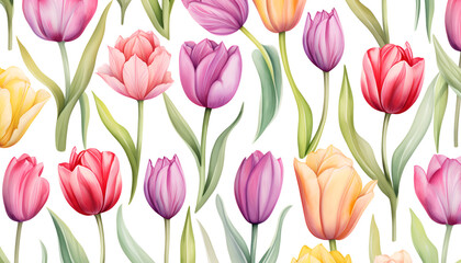 Obraz premium flowers pattern background