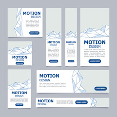 Construction firm promotion web banner design template. Vector flyer with text space. Advertising placard with customized copyspace. Printable poster for advertising. Tahoma font used