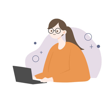 woman work freelancer and office worker