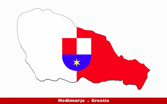 Medimurje Flag - Counties of Croatia (EPS)