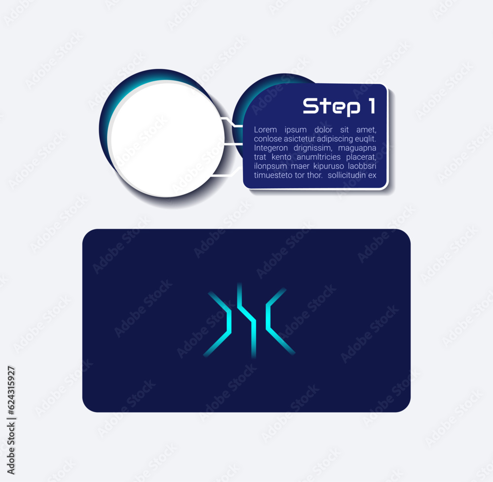 Poster virtual reality for science infographic chart design element set. abstract vector symbols for infoch
