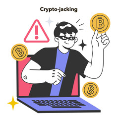 Cryptojacking. Hidden unauthorized use of people's devices for cryptocurrency