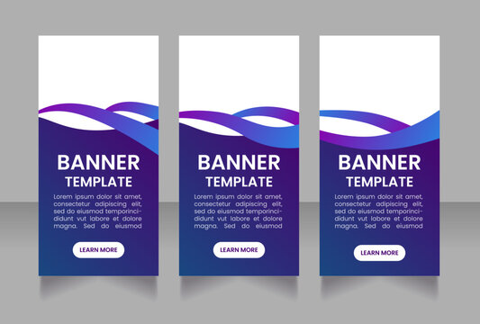 Trade show management service web banner design template. Vector flyer with text space. Advertising placard with customized copyspace. Printable poster for advertising. Arial font used