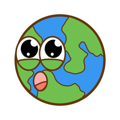 Obraz premium &nbsp;Hi I am Earth, Nice To Meet You.