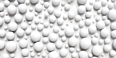 A background filled with light white color polka dots of various sizes. Background ideas, illustration ideas. Generative AI