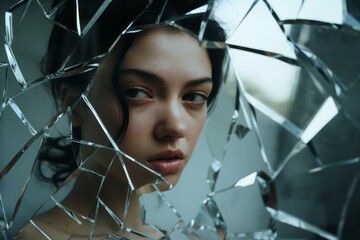 Confusion and uncertainty reflected in a shattered mirror