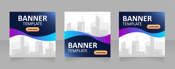 Architect marketing web banner design template. Vector flyer with text space. Advertising placard with customized copyspace. Printable poster for advertising. Arial, Calibri Regular fonts used