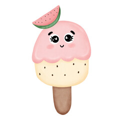 Watermelon ice cream.