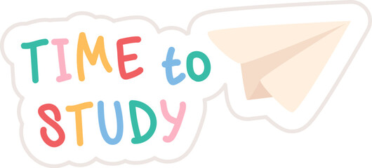 Time To Study Sticker