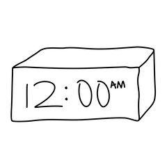 Digital Desk Clock doodle