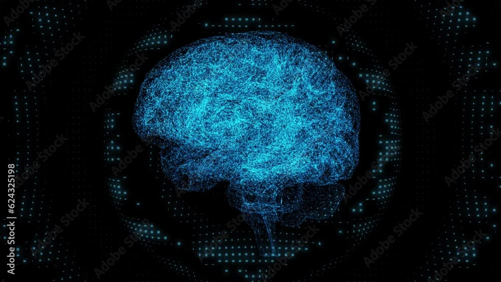 Aufkleber AI (Artificial Intelligence) concept. Deep learning. Computer programming.