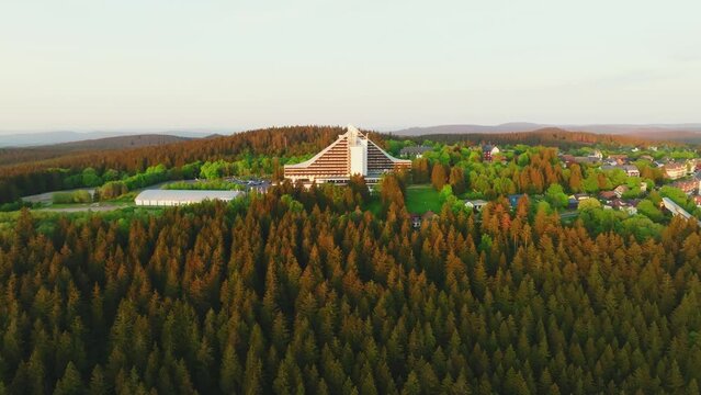 Hotel on the top of mountains in Germany