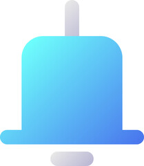 Fototapeta premium Notification pixel perfect flat gradient two-color ui icon. New message signal. Social network feature. Simple filled pictogram. GUI, UX design for mobile application. Vector isolated RGB illustration