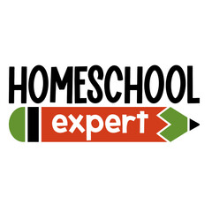 Homeschool svg bundle lettering. illustration vector poster, background, postcard, banner, window. Vector illustration