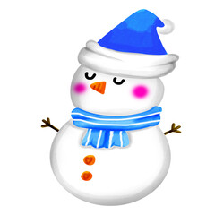 snowman with hat