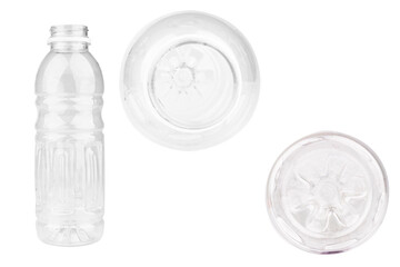 bottle view top bottom isolated on white background