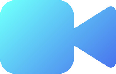 Video call pixel perfect flat gradient two-color ui icon. Videotelephony. Conversation with camera. Simple filled pictogram. GUI, UX design for mobile application. Vector isolated RGB illustration