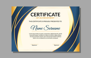Modern Gradient Abstract Certificate Template