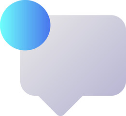 New message pixel perfect flat gradient two-color ui icon. Chat notification. Digital communication. Simple filled pictogram. GUI, UX design for mobile application. Vector isolated RGB illustration