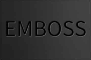 Embossed text effect
